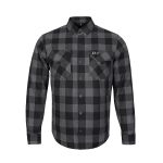 Highway66 Men's Flannel Shirt Grey & Black